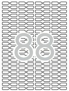 Etichette per gioielli rimovibili bianche Apli 45,0 x 8,0 mm 25 fogli