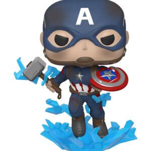 FUNKO POP Marvel: Endgame- Capt A w/Broken Shield & Mjolnir