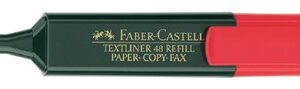 Faber-Castell 154821 evidenziatore 1 pz Punta smussata Rosso