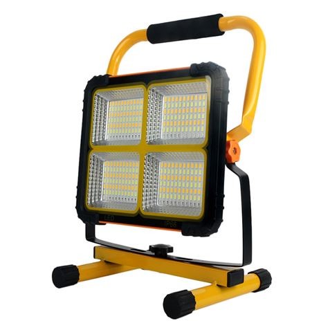 Faretto LED Elbat Solar 120W 780lm - Pannello solare integrato 6V, 3W - Batteria 3.2V, 20000mAh - Angolo di illuminazione 360º - Supporto pieghevole