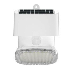 Faretto Solare Elbat 2000LM - Luce Fredda 6000K - Regolazione Verticale e Orizzontale - Pannello Solare 1W - IP65 - Colore Bianco