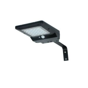 Faretto Solare Led Elbat 4W - 400LM - Luce Fredda 6000K - Sensore di Movimento - Pannello Solare 2.3W - Da Parete o Palo