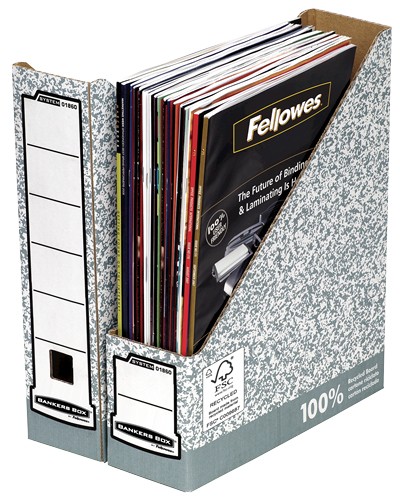 Fellowes 0186004 scatola per la conservazione di documenti Carta Grigio