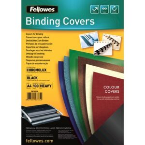 Fellowes 5378504 cartellina A4 Carta Nero 100 pz