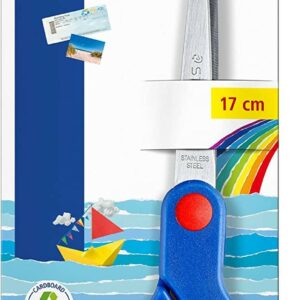 Forbici da scuola Staedtler Noris 965 - Acciaio inossidabile - Impugnatura ergonomica - Colore blu