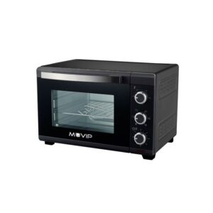 Forno Muvip 1600W 25L - Regolatore di Temperatura 100?-230? - Esterno in Acciaio Verniciato - Selettore Orario - Porta in Vetro Temperato