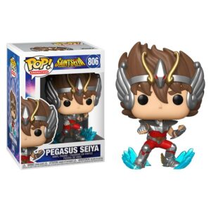 Funko Pop Animazione I Cavalieri dello Zodiaco Saint Seiya Pegasus Hyoga - Figura in vinile - Altezza 9 cm circa.