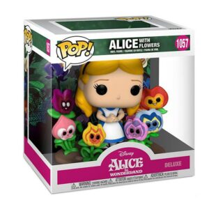 Funko Pop Disney Alice nel Paese delle Meraviglie anni '70 Alice con fiori - Figura in vinile - Altezza 9,5 cm circa.