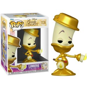 Funko Pop Disney La Bella e la Bestia Lumiere - Figura in vinile - Altezza 9,5 cm circa.