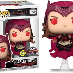 Funko Pop Marvel WandaVision Scarlet Witch Ed. Si illumina al buio - Figura in vinile - Altezza 9 cm circa.