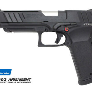 G&G PISTOLA SOFTAIR GTP9 NERA E SILVER FULL METAL GREEN GAS SCARRELLANTE GG-GTP9