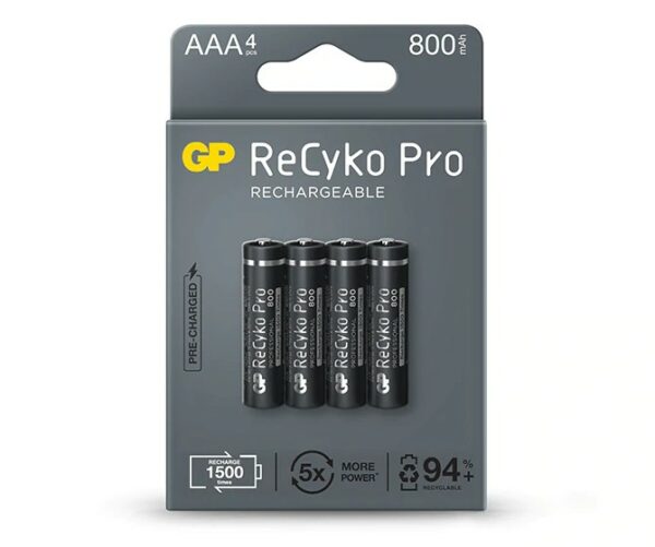 GP Batteries ReCyko Pro Batteria ricaricabile Mini Stilo AAA Nichel-Metallo Idruro (NiMH)