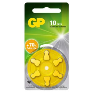 GP Battery Batteria Acustica 1,45V ZA10 / AR70 (Blister 6 Pezzi)