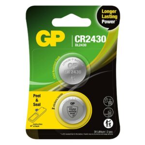 GP Battery Batteria al Litio a Bottone 3V CR2430 (Blister 2 Pezzi)