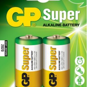 GP Confezione da 2 Batterie Super Alcaline LR14 C 1.5V