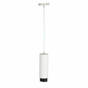 GU10 Fitting Gypsum Pendant Suspended Metal with Gun Black Bottom