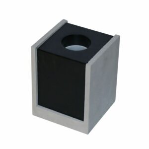 GU10 Fitting Gypsum Surface with Gun Black Bottom Square