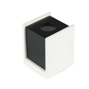 GU10 Fitting Gypsum Surface with Gun Black Bottom Square