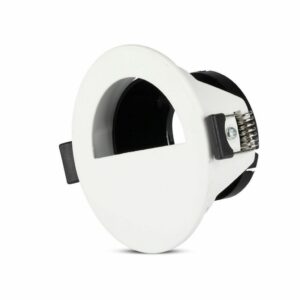 GU10 Fitting Half Circle White + Black