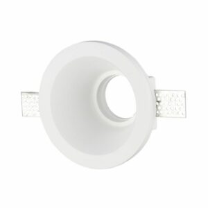 GU10 Fitting Round Gypsum White