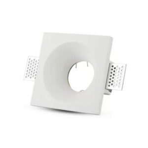 GU10 Fitting Square Gypsum White