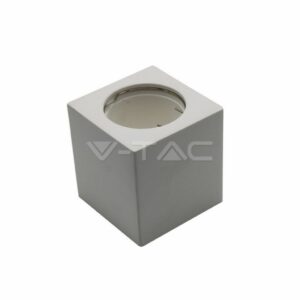 GU10 Fitting Square Gypsum White