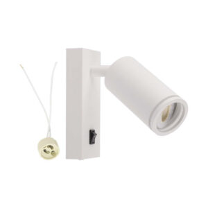 GU10 Spotlight Fitting Wall Mounted White Body