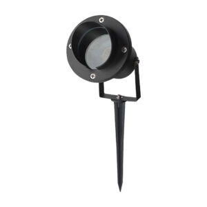 Garden Spike Aluminum GU10 Fitting Black Body IP65