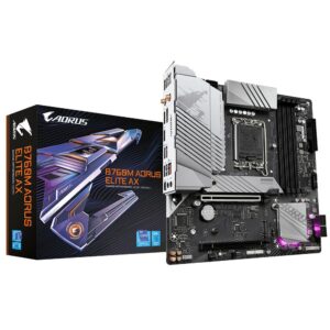 Gigabyte B760M AORUS ELITE AX scheda madre LGA 1700 micro ATX