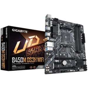 Gigabyte GA-B450M-DS3H-WIFI AMD B450 Socket AM4 micro ATX