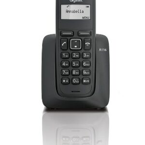 Gigaset A116 Telefono DECT Identificatore di chiamata Nero