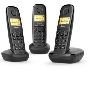 Gigaset A170 Trio Telefono analogico/DECT Identificatore di chiamata Nero