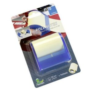 Global Notes inFO Rotolo Rotolo da 10 Metri di Sticky Notes 60mm + Dispenser Blu - Colore Giallo Notes