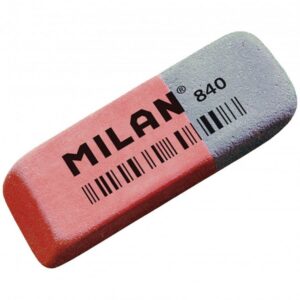 Gomma smussata Milan 840 - Doppio uso - Flessibile - Gomma - Colore rosa/blu