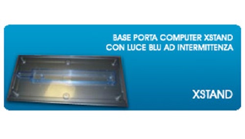 HANTOL STAND PER CASE CON LED BLU AD INTERMITTENZA XSTAND