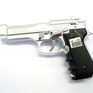 HFC PISTOLA GIOCATTOLO A MOLLA RINFORZATA SOFTAIR BERETTA B92 COLORE SILVER HA 118S