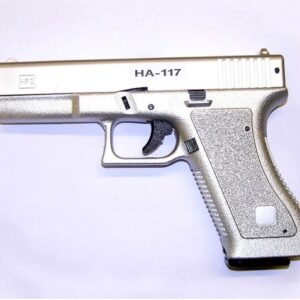 HFC PISTOLA GIOCATTOLO A MOLLA RINFORZATA SOFTAIR GLOCK 17 COLORE SILVER HA 117S