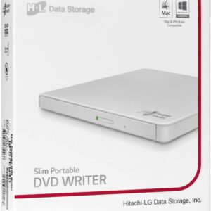 HITACHI LG MASTERIZZATORE DVD ESTERNO BIANCO USB 2.0 GP57EW40