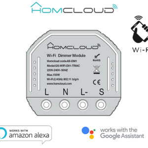 HOMCLOUD MODULO DIMMER INTELLIGENTE WI-FI DA INCASSO AS-DM1