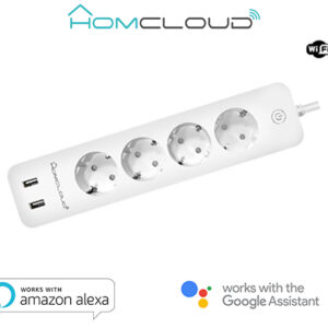 HOMCLOUD MULTIPRESA INTELLIGENTE WIFI 16A 4 SCHUKO+ 2 USB VZ-EPS16A4