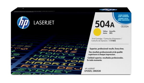 ORIGINALE HP toner giallo CE252A 504A 7000 pagine