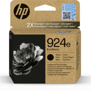 HP Cartuccia di inchiostro nero originale 924e EvoMore