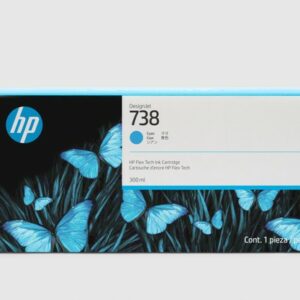 HP Cartuccia d'inchiostro ciano 676M6A 738 300ml