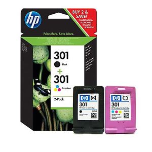 HP KIT CARTUCCE ORIGINALI 301 NERO + 301 COLORE N9J72AE