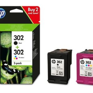 HP KIT CARTUCCE ORIGINALI 302 BLACK + 302 COLORE X4D37AE