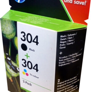 HP KIT CARTUCCE ORIGINALI 304 BLACK + 304 COLORE 3JB05AE