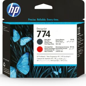 HP Testina di stampa nero opaco/rosso cromatico 774 DesignJet