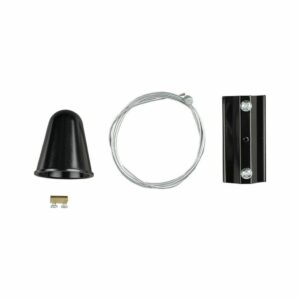 Hanging Track Light Kit 1M/4Line Black