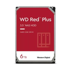 Western Digital Hdd Red Plus 6Tb 3,5"Sata 6Gb/S 256Mb Cache 5,4K Rpm