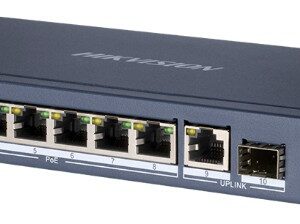 Hikvision Switch 10-Port Gigabit Unmanaged Hi-Poe Switch 8 Gigabit Rj45 Poe Ports, 1 Gigabit Rj45, 1